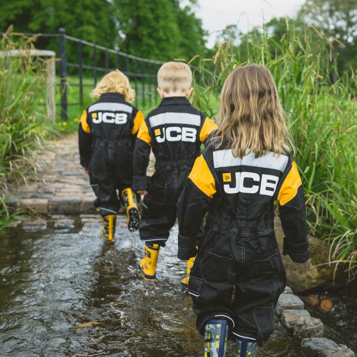 Jcb Kids Overalls Group Shot