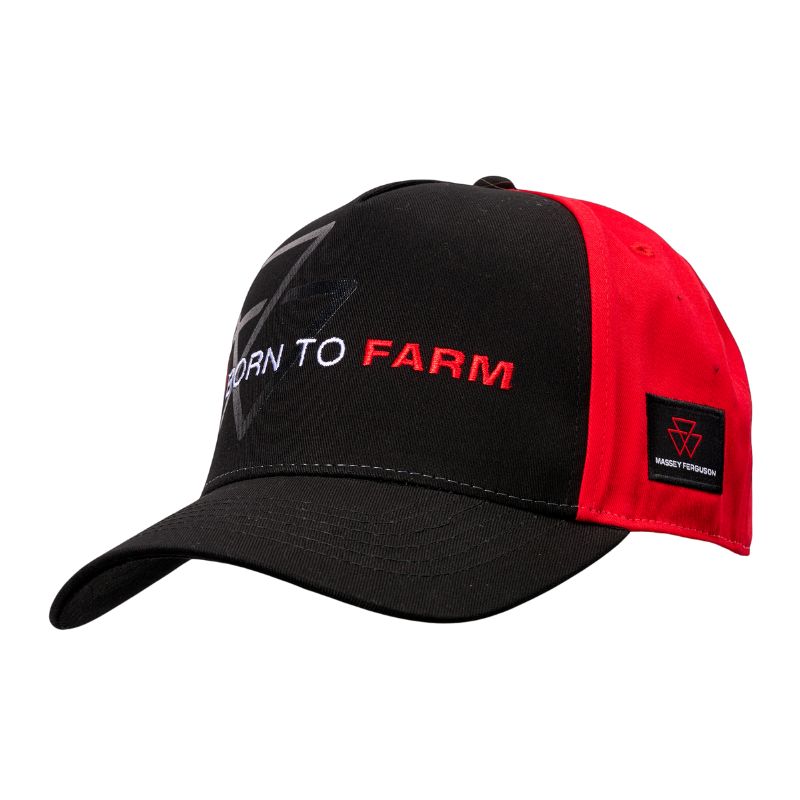 Massey Ferguson Black & Red Born To Farm Cap